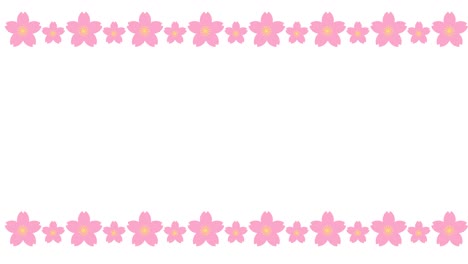 animación de bucle con el canal alfa simple de las flores de cerezo