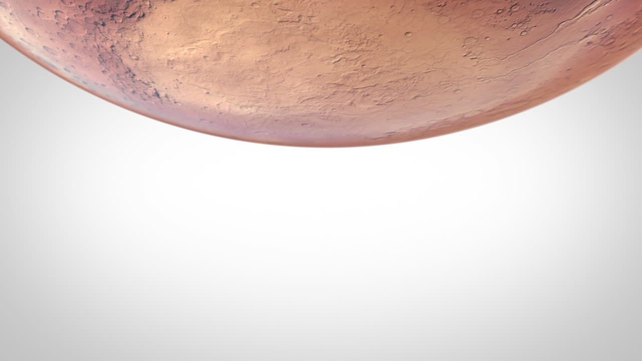 Terra stilizzata in marmo con loop continuo e spazio per testo - Vista dall'alto.