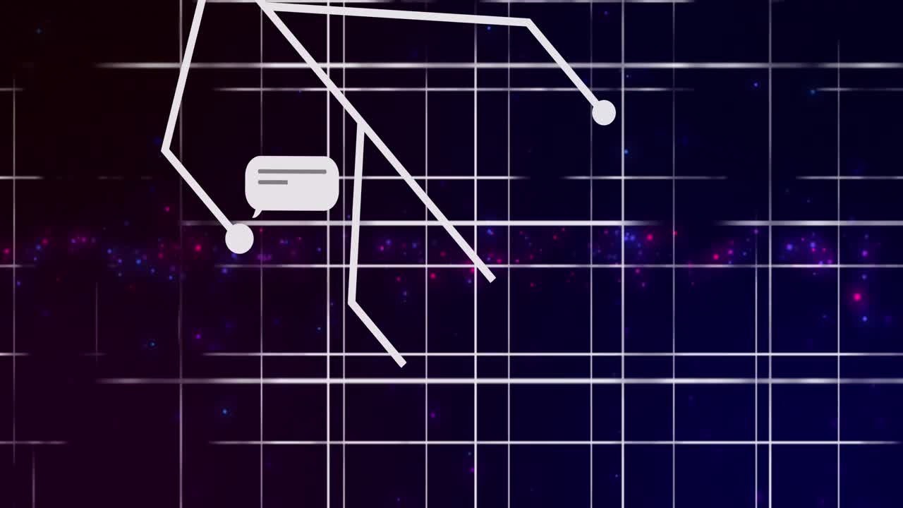 ai 채팅의 애니메이션 및 연결 및 그리드에 대한 데이터 처리