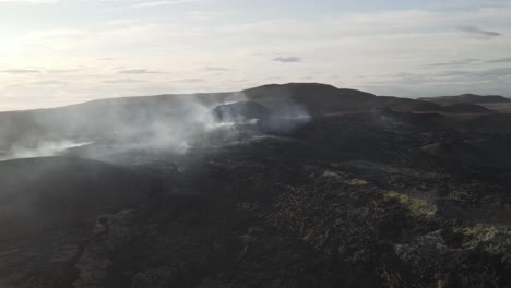 paisaje volcánico en islandia