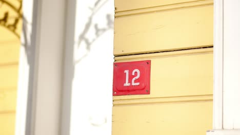 red house number 12