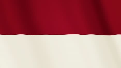 animación de la bandera de mónaco. pantalla completa. símbolo del país