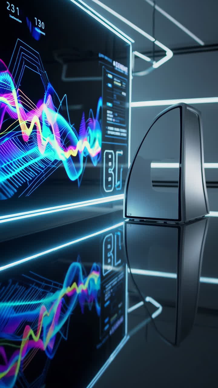 Futuristic Data Dashboard Interface