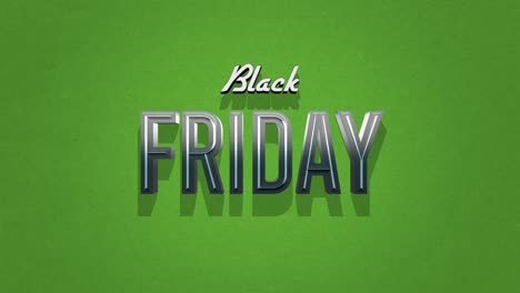 retro black friday text in 80s style on a green grunge texture