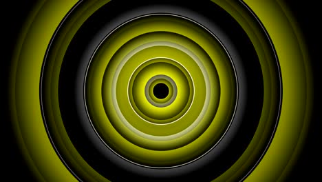 Yellow Circle Abstract, radio wave (loopable) - Stock video
