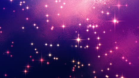 falling glowing stars background