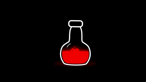 science potion graphic stock video