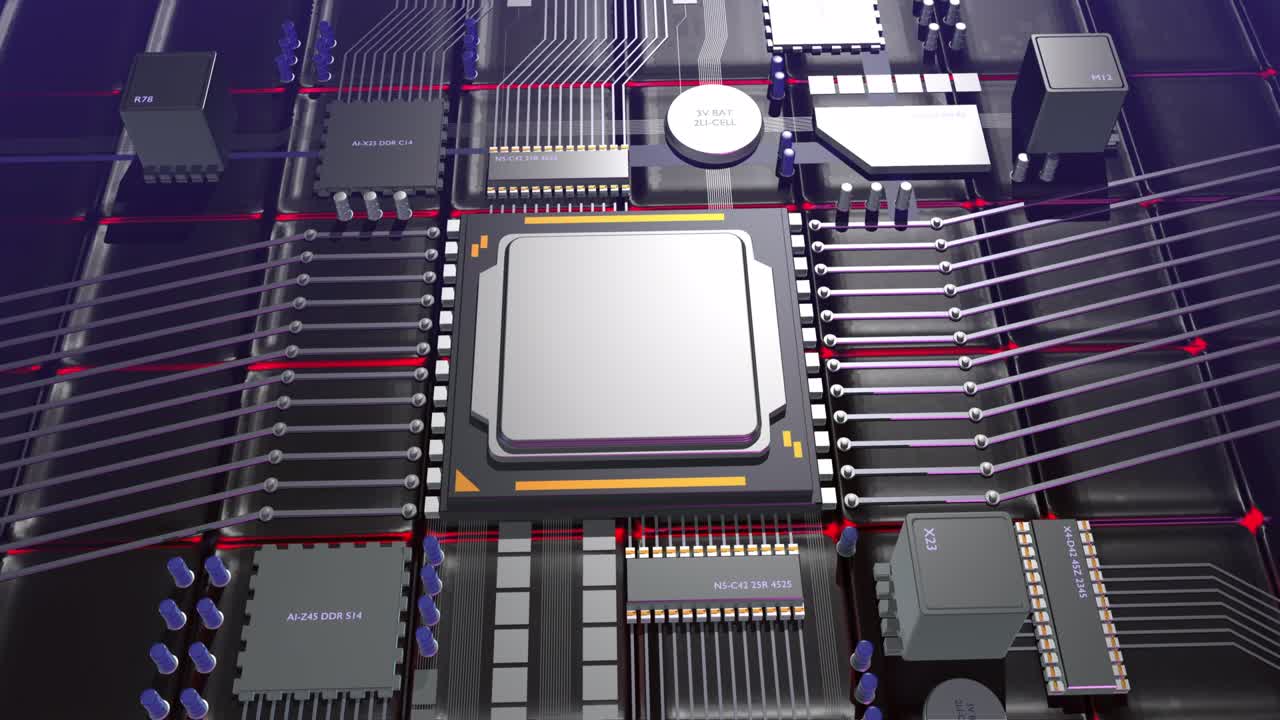 procesador de cpu genérico con tecnología de placa base. ai.