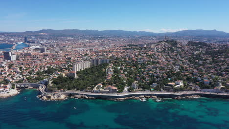 Marsella-Costa-Sur-Vista-Aérea-Grande-Día-Soleado.-Francia-Mar-Mediterráneo