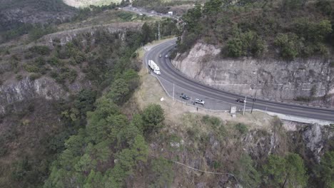 mountainous road curve in latin america