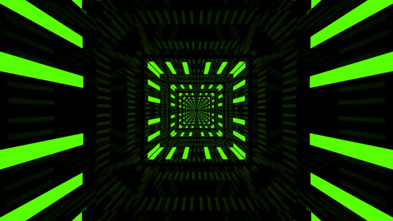 Green Attractive Shining Background Corridor