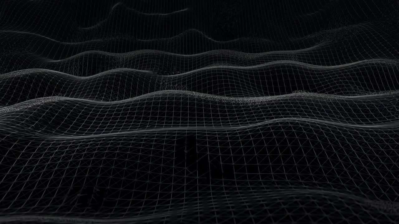 Abstract wireframe grid