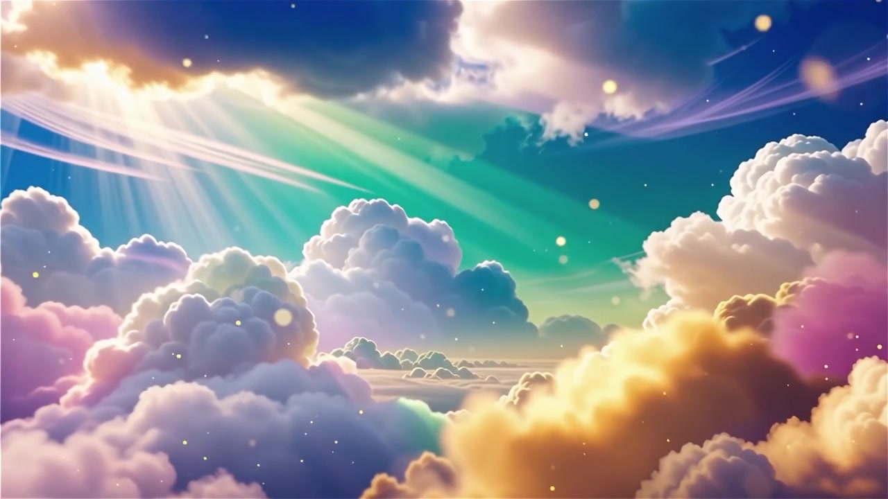 Christian Heavenly Light Worship Background