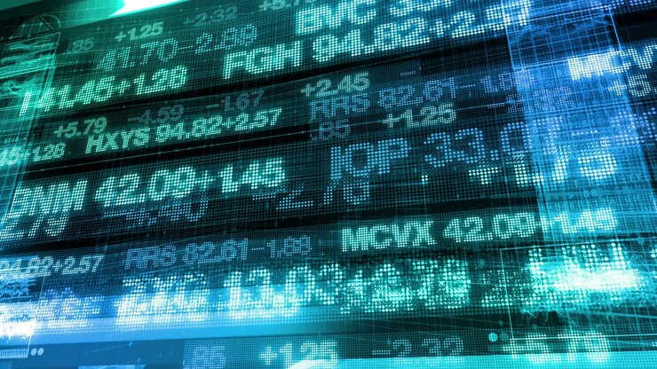 Stock Market Tickers - Digital Data Display Background