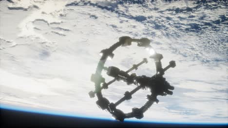 Erde-Und-Weltraumstation-Iss