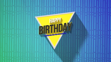 Modern-Happy-Birthday-with-lines-and-triangle-on-blue-gradient-geometric-pattern