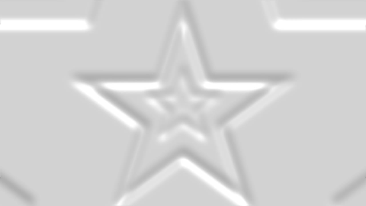 estrella abstracta en bucle 3d fondo abstracto. profundidad poco profunda del campo de animación. espacio digital mágico. macro disparo gráficos de movimiento 3d.