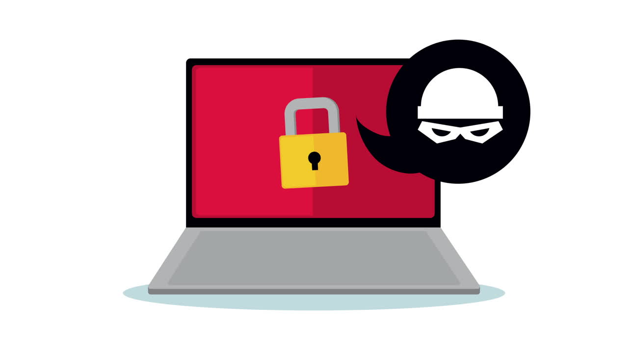 cerradura segura en el portátil