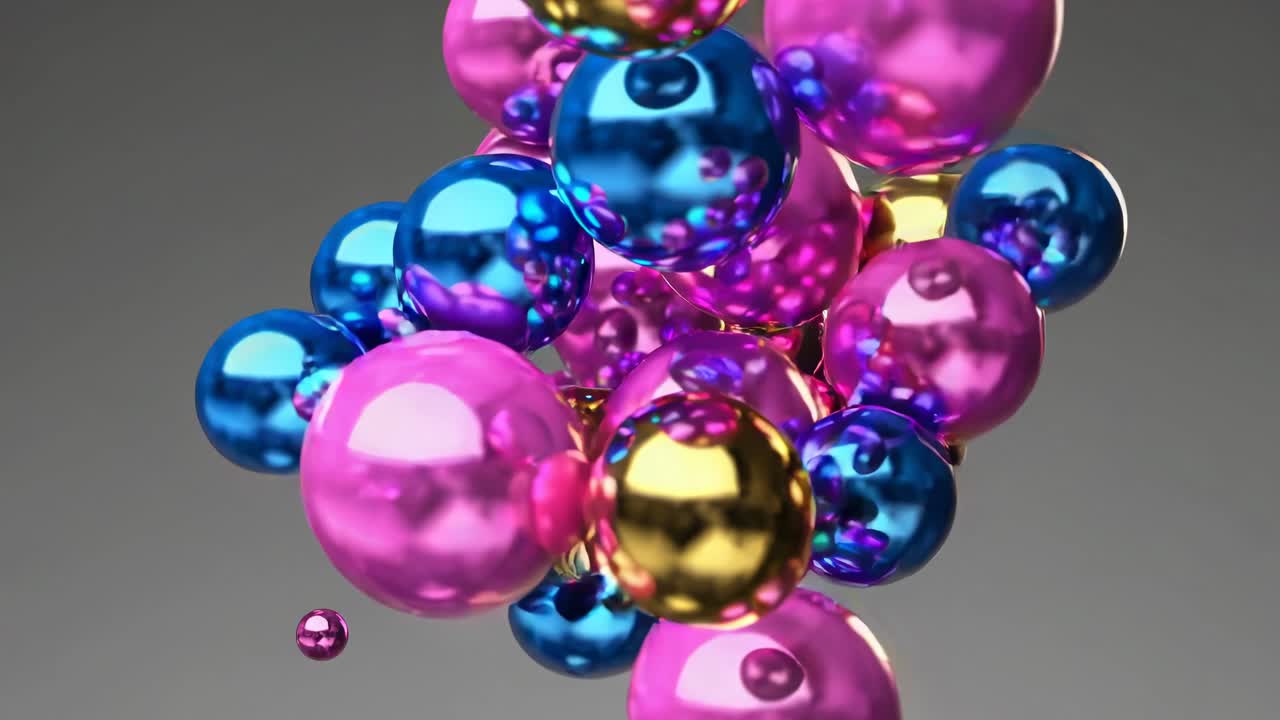 Abstract Colorful Spheres