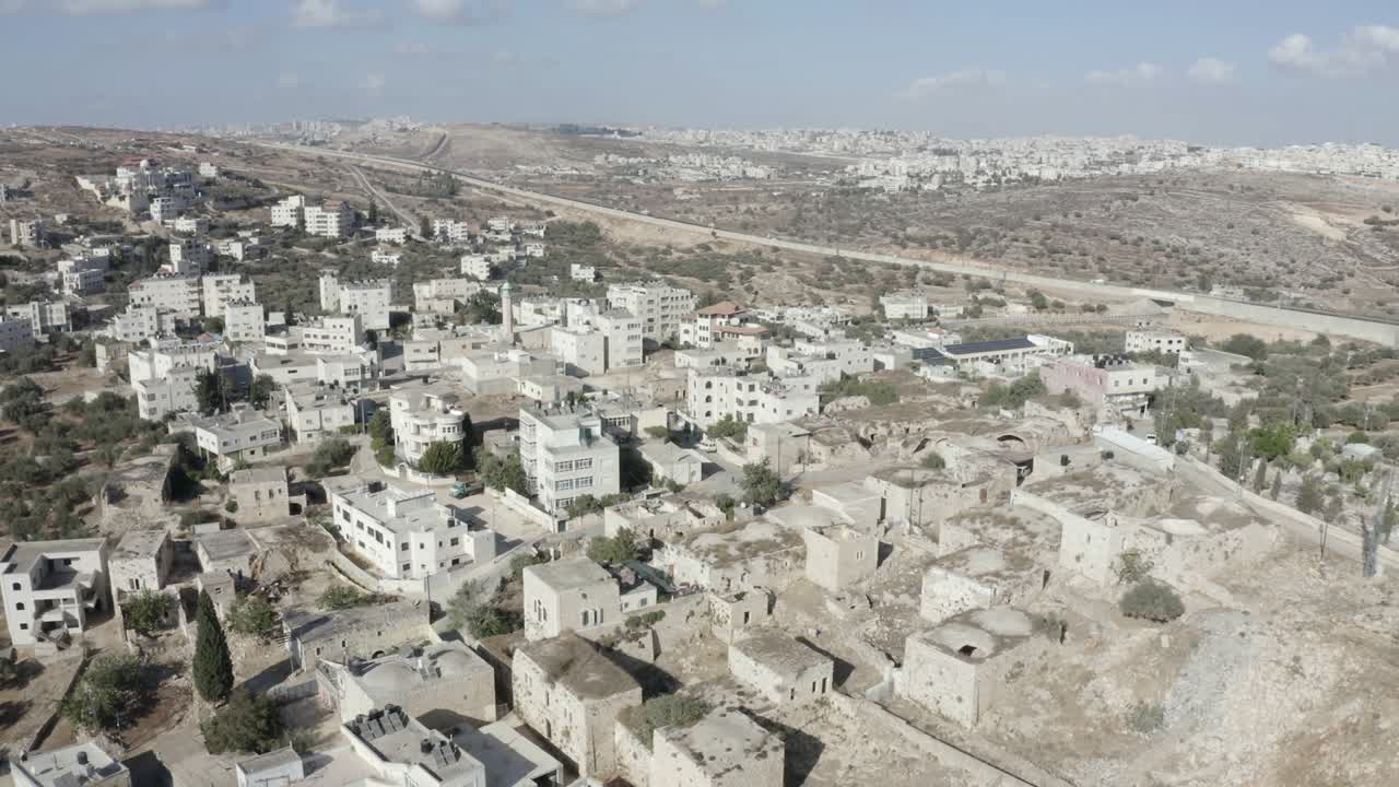Beit Hanina (Abu Dahuk), la città vecchia - vista aerea