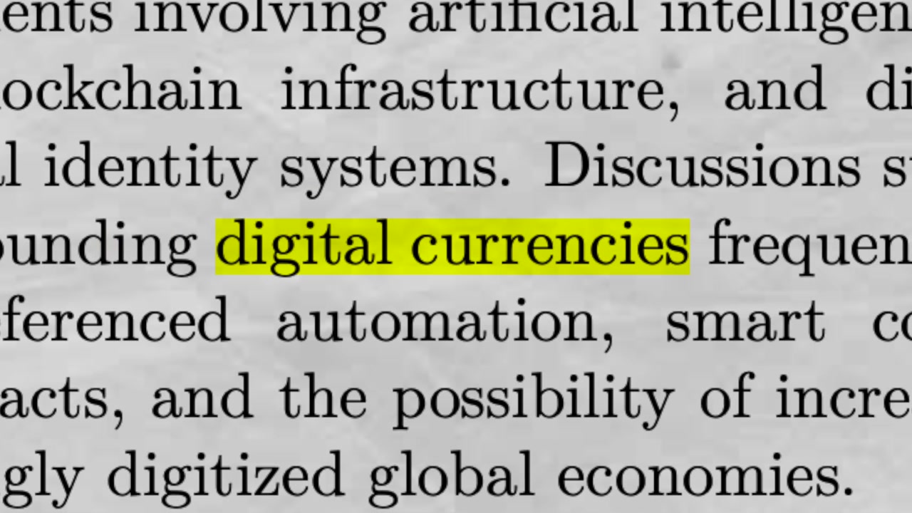 Digital Currencies Highlighted in Newspaper Article Crypto Finance and Global Money Concept