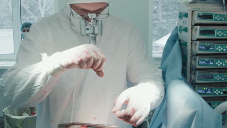 surgeon meticulously closes chest incision. doctor uses absorbable sutures to seal facial layer ensuring proper closure after coronary artery bypass operation