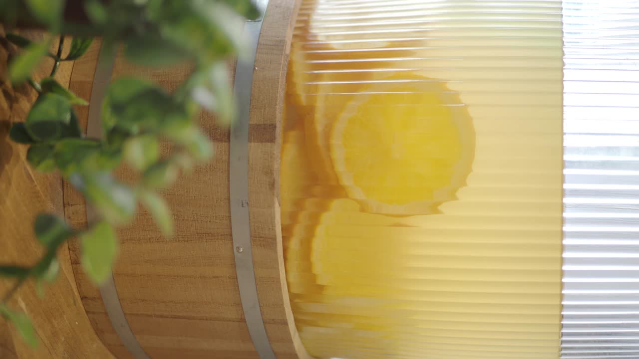 Close up of Lemonade Container