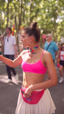 pride parade in the city