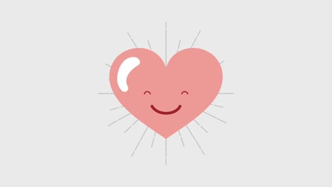 kawaii cartoon heart