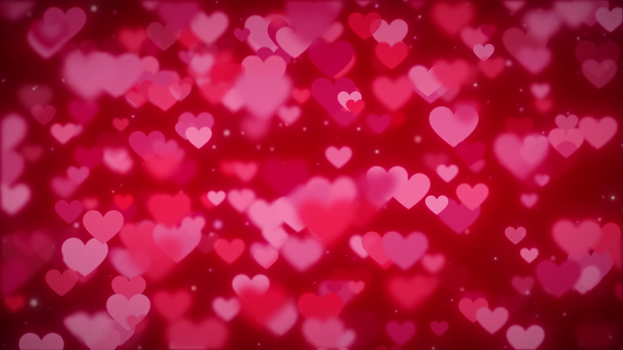 fondo de gradiente abstracto con forma de corazón rojo que fluye - inf