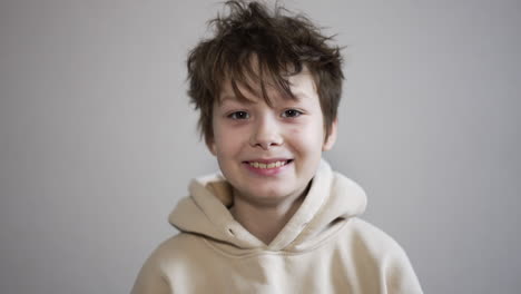 boy with a funny expression