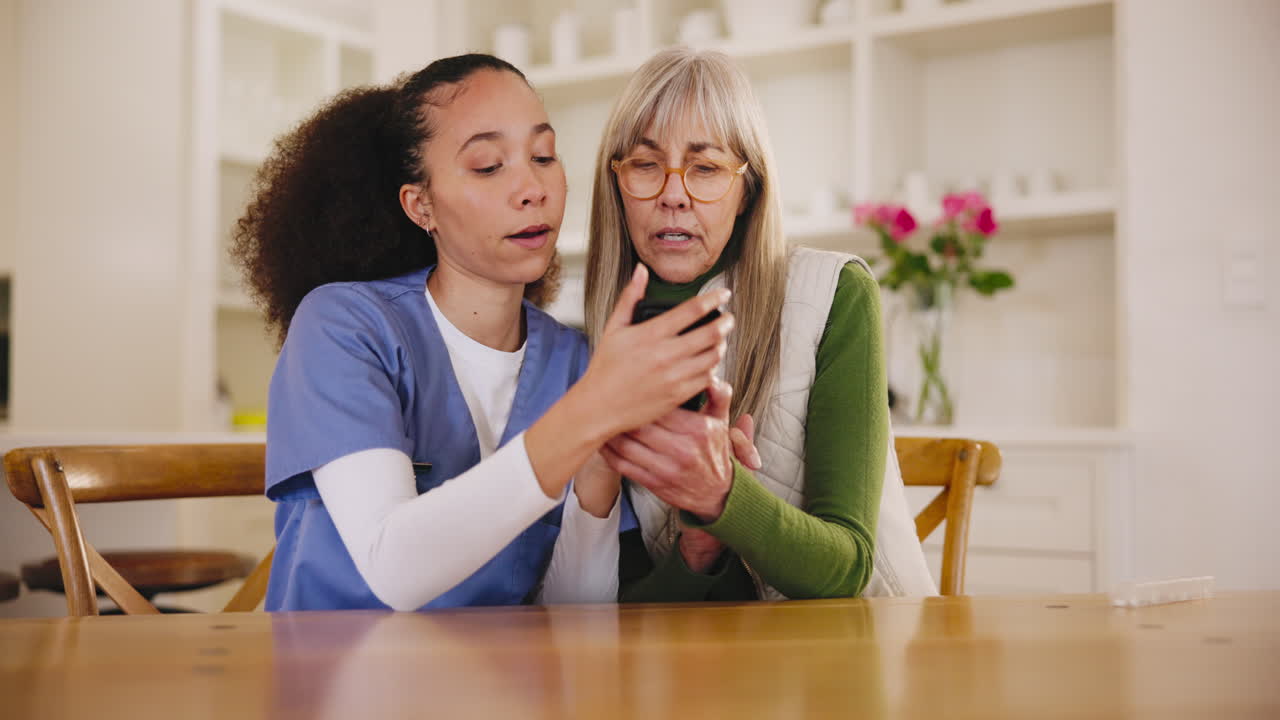 성숙한 환자에 대한 결과, 전화 또는 간호사