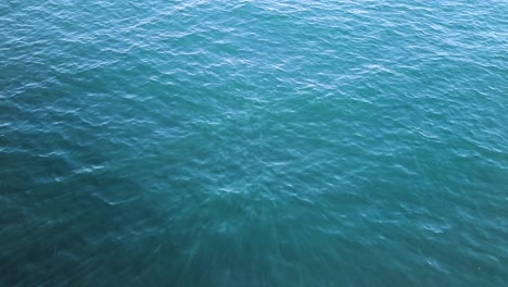 Bird's-eye-view-of-deep-blue-Irish-Sea-waters,-showing-wind-and-current-movements-in-Northern-Ireland