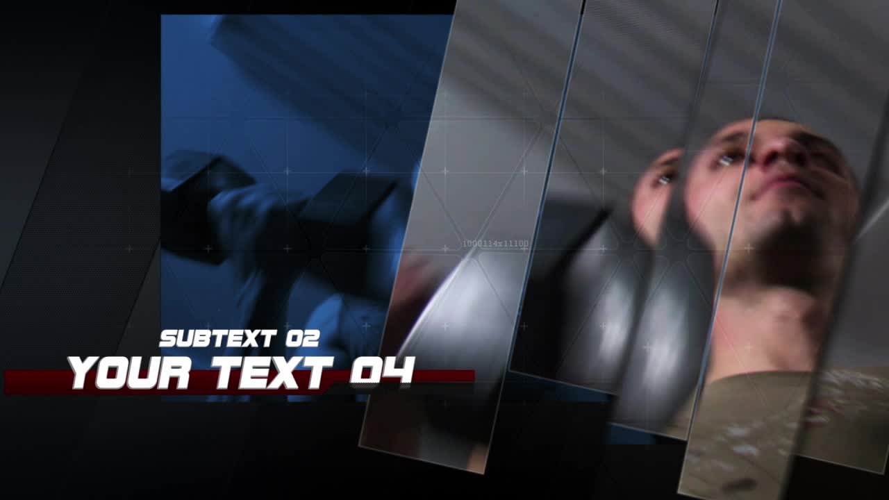 Dynamic broadcast opening sequence with bold typography and futuristic elements for TV or streaming