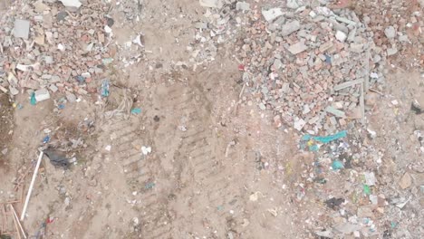 rubbish piled on a landfill full of trash