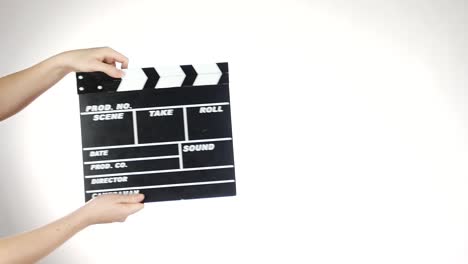 Clapperboard in Hands