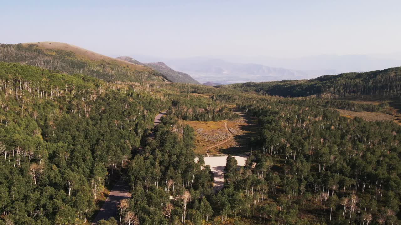 유타 주 가드스맨 패스의 공중 설정 클립, wasatch-cache 국립 숲