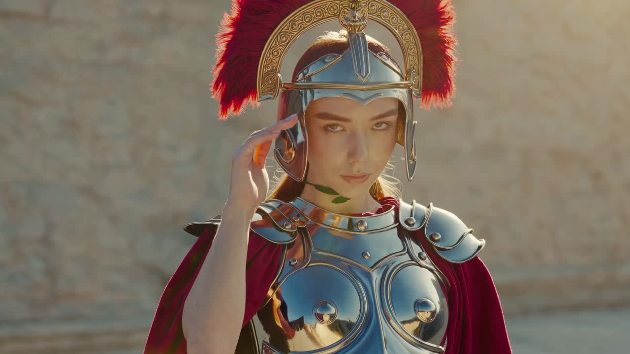 로마 의 갑옷 을 입은 여자