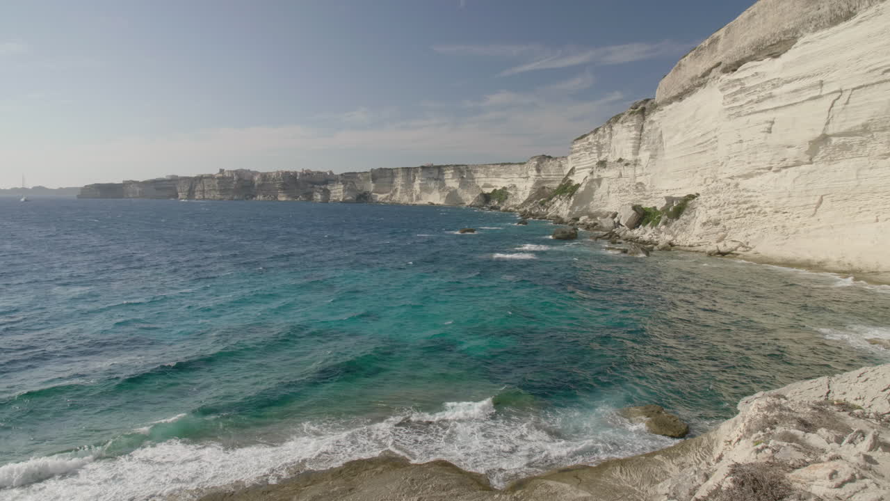 Coastline Bonifacio Corsica Cliffside Mediterranean Sea and Coastal Landscape