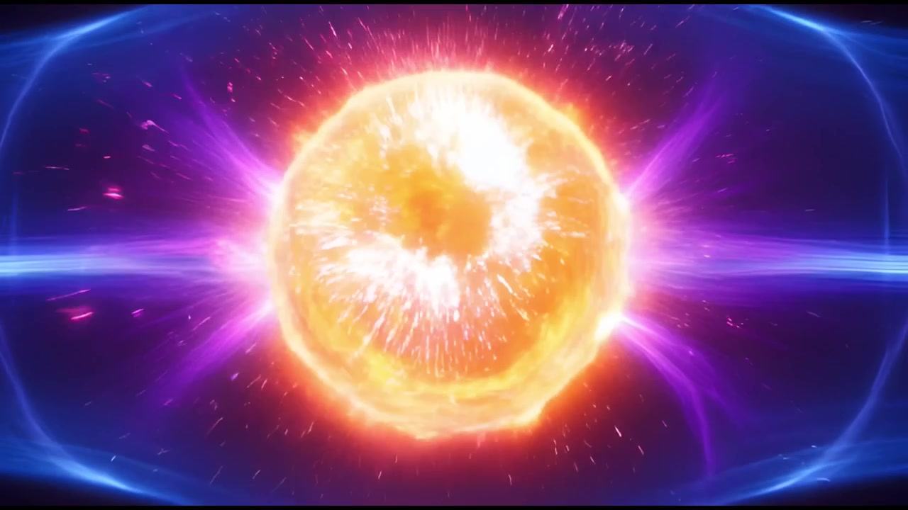 Sfera di Plasma Luminosa con Campi di Energia Radiante