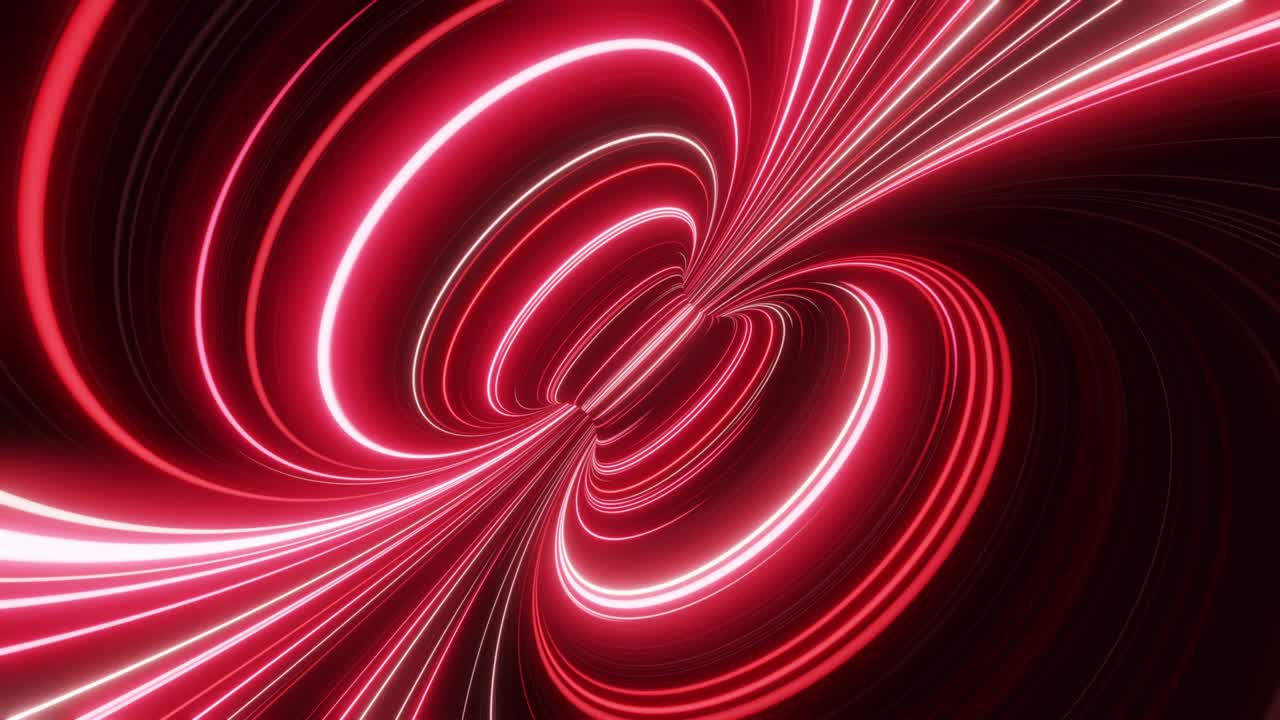 서클 네온 하이퍼 드라이브 라이트 스피드 빨간색