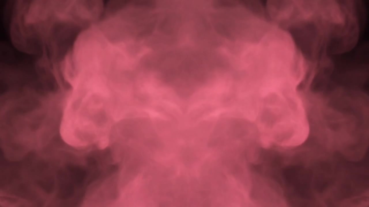 Fumo Rosa Astratto che Sale su Sfondo Scuro