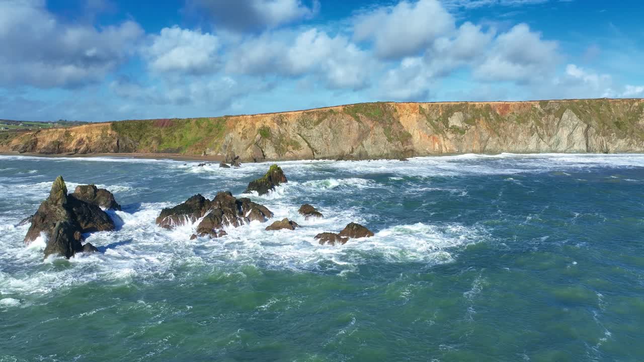 Epic Ireland wild seas dramatic waves Atlantic winter storm Copper Coast Waterford Epic Locations