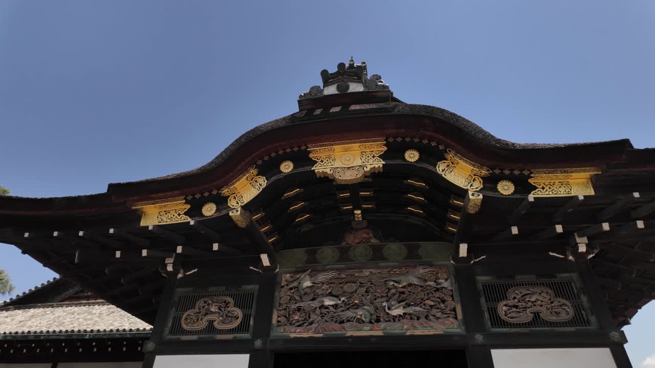 Kara-mon Gate Nijō Castle up-close view Kyoto, Japan Japanese architecture