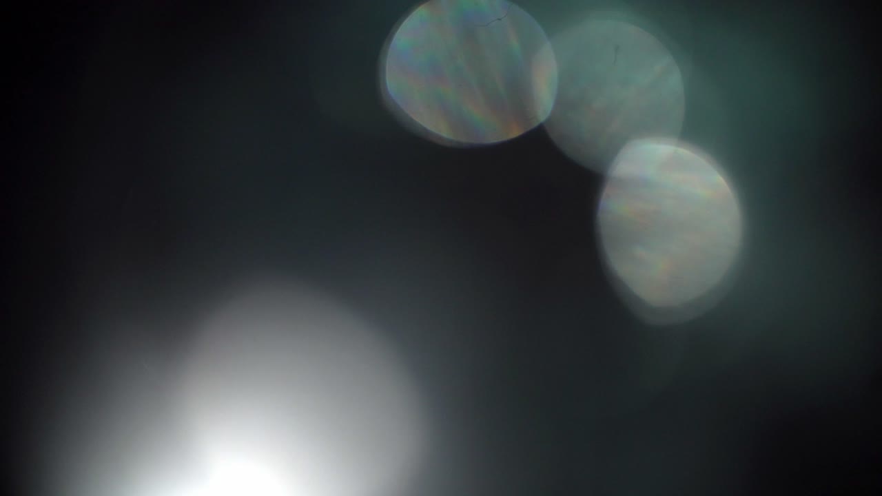 Fuga di luce astratta e dinamica e sovrapposizione bokeh