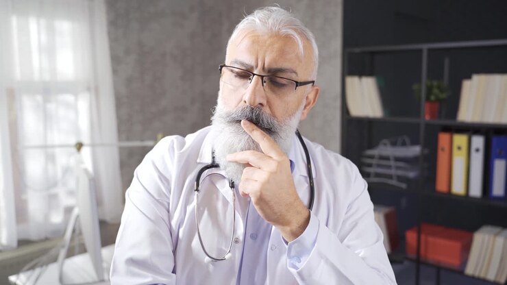 у вдумчивого старшего доктора много проблем на уме.