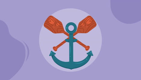 ship anchor classic nautical animation