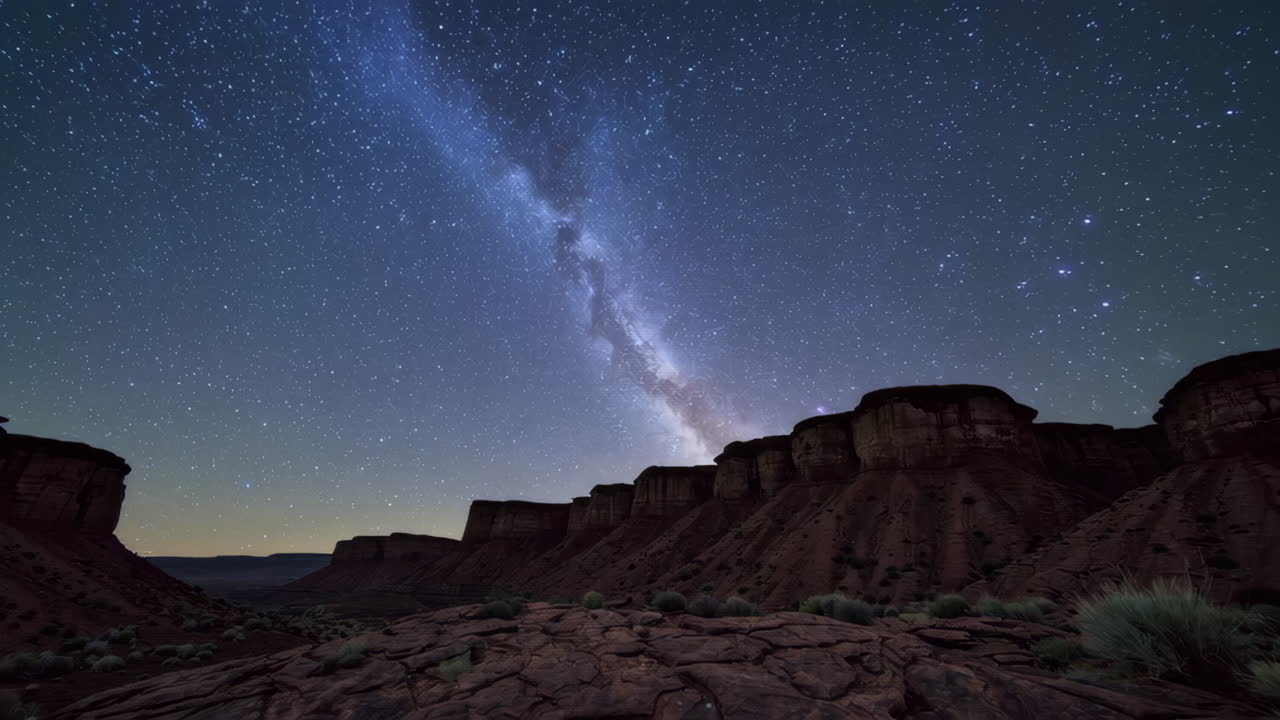 Milky Way over Red Rock Canyon at Night