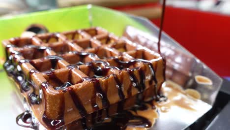 waffle de chocolate