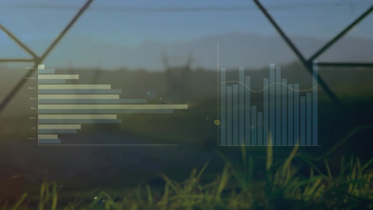 전기 기둥을 통해 금융 데이터 처리의 애니메이션